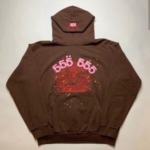 Brown Sp5der hoodie